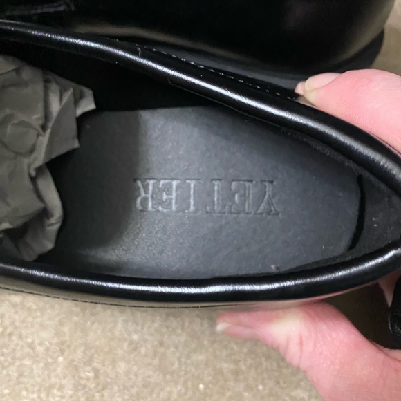 YETIER Platform Womens Loafer Leather Slip-ons Round Toe Chunky Loafer Shoes NWT - Picture 4 of 10